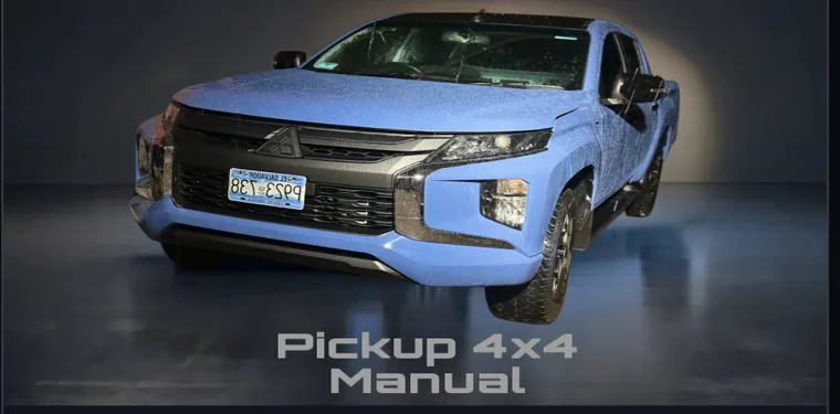 Pick Up 4x4 Mitsubishi L200 azul mecánica de Ronald Rent A Car
